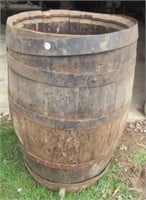 35" x 20" Wood barrel.