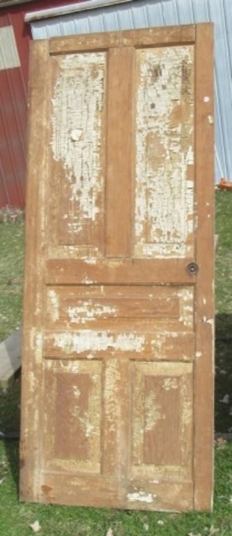 30" x 74" Primitive farm door.