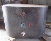 Steel fuel tank.