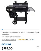 Oklahoma Joe's Rider DLX900 Pellet Grill/Smoker
