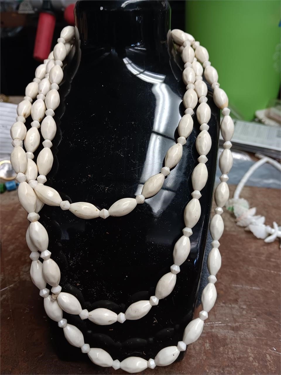 white costume jewelry necklace