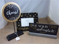 Live Your Dreams Sign/Congratulations Frame/Cheers