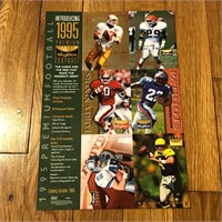 1995 Skybox Premium Uncut Promo NFL Trading Cards