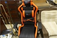 Adjustable desk chair - shows wear on seat