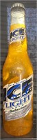 Ice draft light beer Budweiser bottle sign