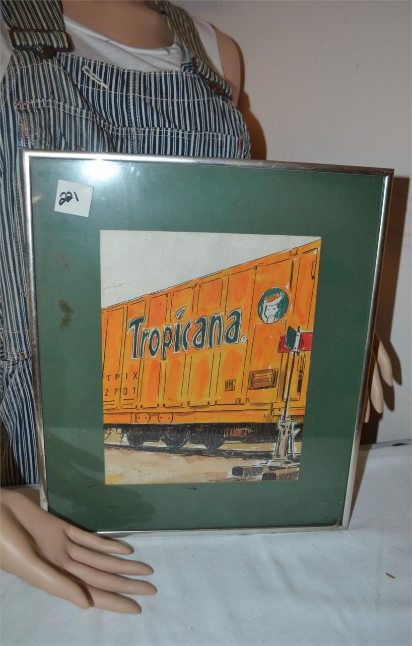 Drawing Tropicana Train Car