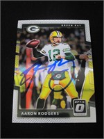 Aaron Rodgers Signed Trading Card COA Pros