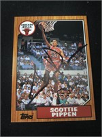 Scottie Pippen Signed Trading Card GAA COA