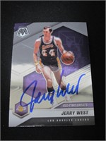 Jerry West Signed Trading Card RCA COA