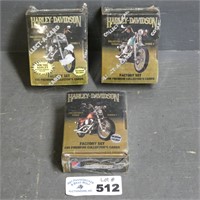 (3) Sealed Harley Davidson Card Sets