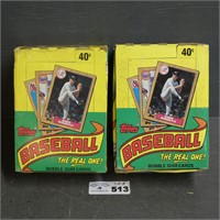 (2) Boxes of 1987 Topps Baseball Cards