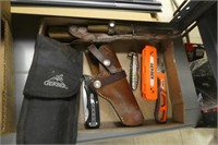 Knives and sheaths - mostly hunting