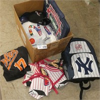Yankees Back Pack & Assorted Sports Related Items