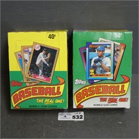 Boxes of 1987 & 1990 Topps Baseball Cards