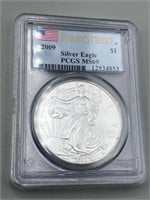 2009 PCGS MS69 Silver Eagle