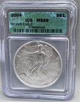 2004 ICG MS69 Silver Eagle