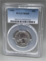 1953 PCGS MS65 Silver Washington Quarter