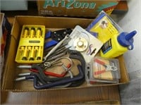 Assorted tools, hooks, punches and misc