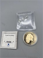 2012 Colonial Coin Replicas 32 Gram 24K Gold Plate