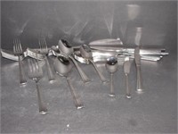 Geo Stainless Glossy by Cuisinart Flatware Lot