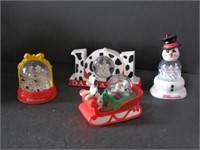 Four Adorable Dalmation Snow Globes