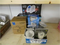 4 boxes light bulbs and assorted