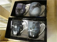 2 boxes ROBERT BATEMAN ceramic mugs