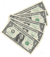 5 (Star Note) One Dollar Bills