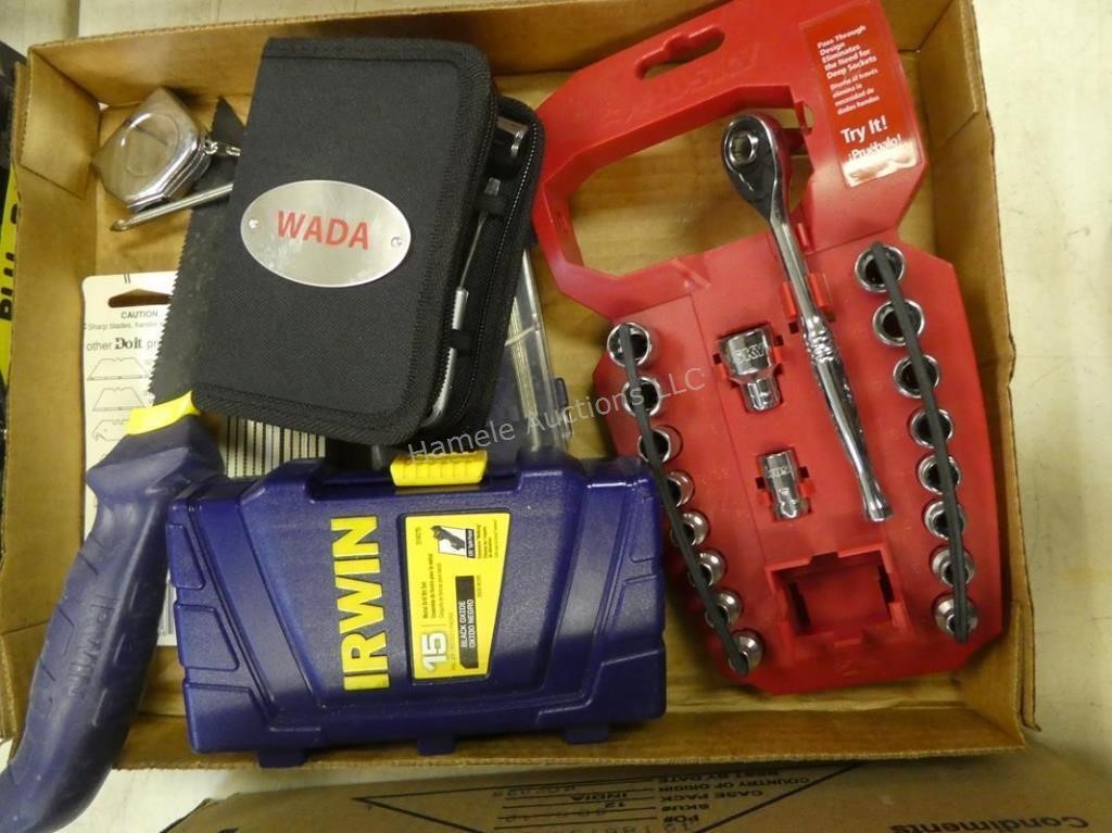 Sockets, drill bits and misc tools