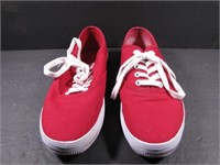 American Eagle Womens Red Tennis Canvas Sneakers 9