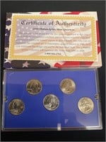 Uncirculated 2000 Philadelphia mint quarters