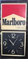 Marlboro lighted clock