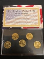 Uncirculated 2000 Gold state quarters