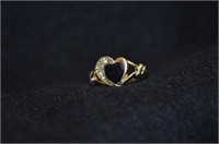 Avon Goldtone Heart Ring