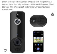 Smart Video Doorbell Camera Wireless