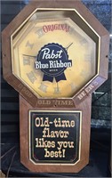Pabst Blue Ribbon Beer clock