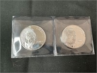 2 - 1 Oz .999 Silver Bars