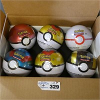 New Case of Sealed Pokeman Cards in Tin Balls