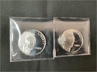 Lot of 2 - 1 Oz .999 Silver Bars