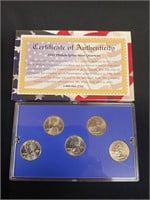 Uncirculated 2001 Philadelphia mint quarters