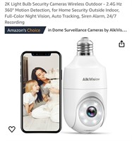 2K Light Bulb Security Cameras