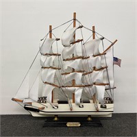 VTG Wood Model Whaling Ship Clipper 1846