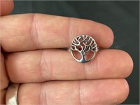 Sterling Silver Tree of Life Ring – Size 5