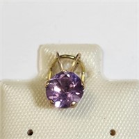 $240 14K  Amethyst(0.78ct) Pendant