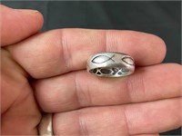 Sterling Silver Christian Fish Ring – Size 5 1/2