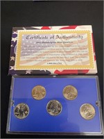 Uncirculated 2003 Philadelphia mint quarters