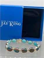 Jay King 925 silver reversible bracelet