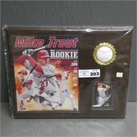 Mike Trout 2012 Rookie of Year Plaque