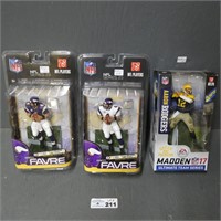 McFarlane Brett Favre & Aaron Rodgers Figures