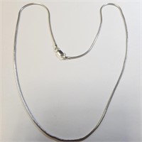 $80 Silver Snake Chain 16" Necklace